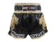 Boxsense Lion Black Muay Thai shorts : BXS-303-Gold